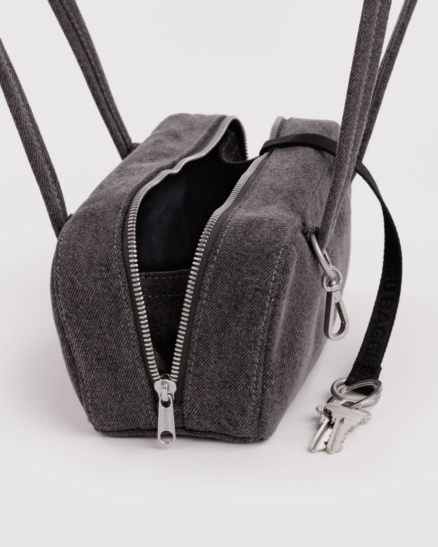 Small Denim Bowler Bag - Grab-and-Go Set