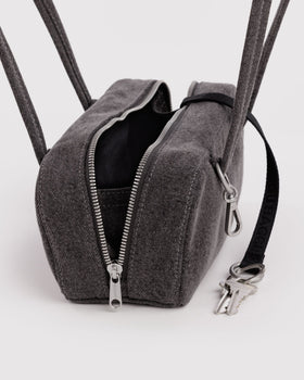 Small Denim Bowler Bag - Picnic Use