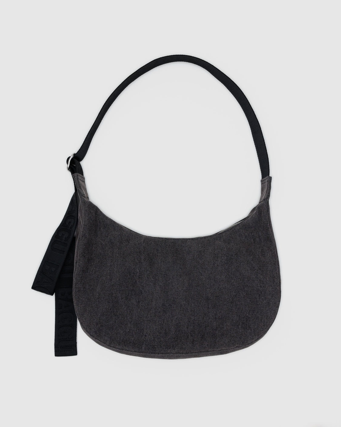 Medium Denim Crescent Bag - Signature Companion