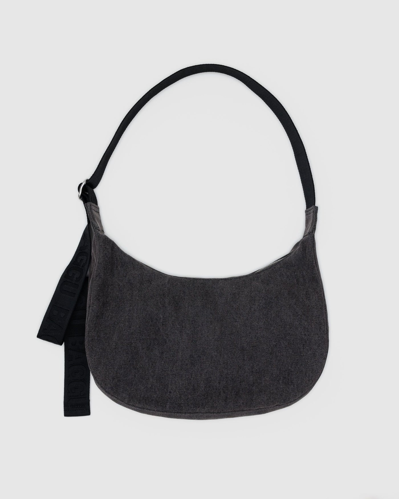 Medium Denim Crescent Bag - Signature Companion