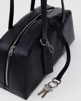 Recycled Leather Bowler Bag - Durable Essential