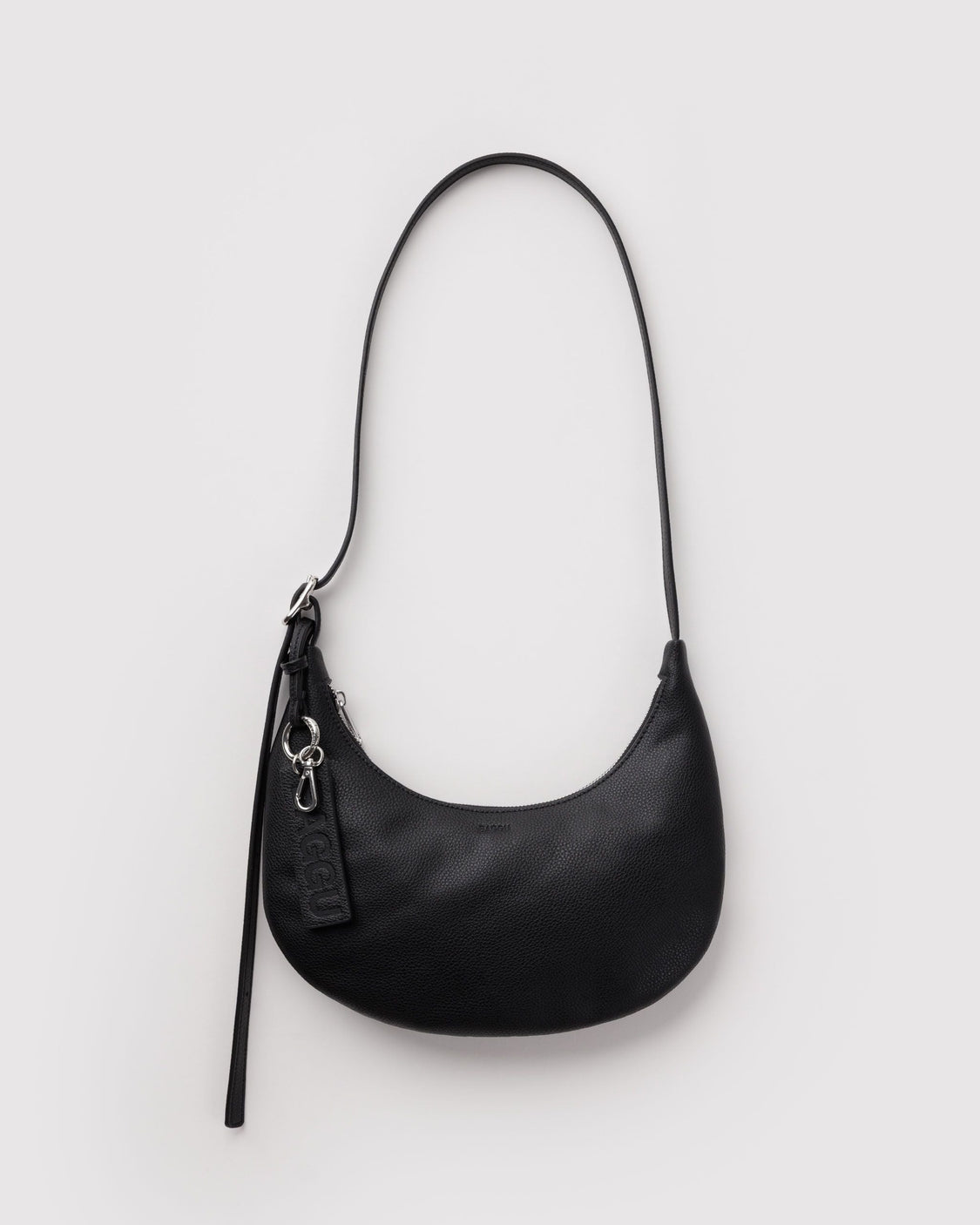 Small Recycled Leather Flat Crescent - Travel Chill