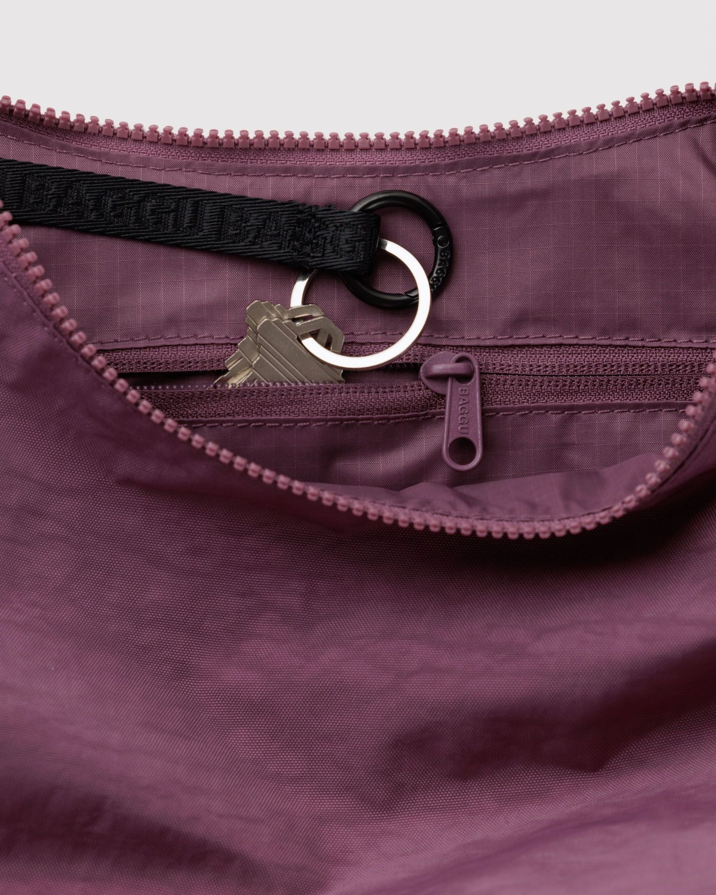 Medium Nylon Crescent Bag - Evening Pick