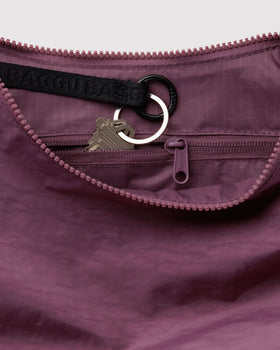 Medium Nylon Crescent Bag - Evening Pick