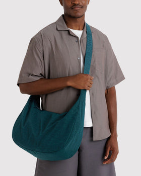 Large Nylon Crescent Bag - Everyday Accessory