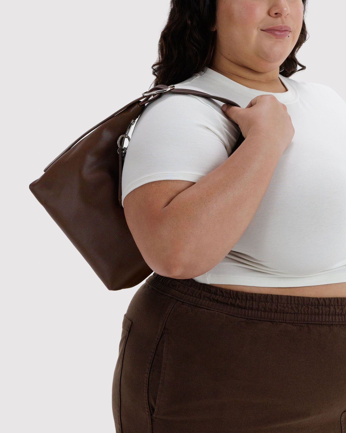 Mini Recycled Leather Shoulder Bag - Casual Companion