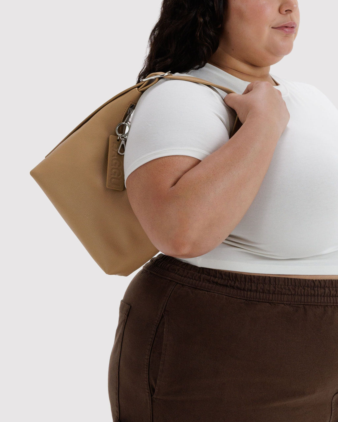 Mini Recycled Leather Shoulder Bag - Casual Companion