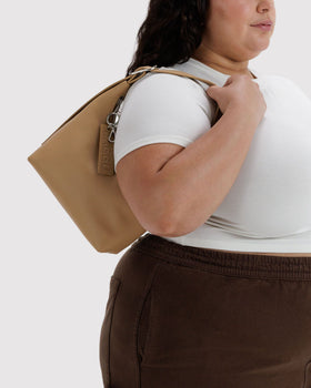 Mini Recycled Leather Shoulder Bag - Casual Companion