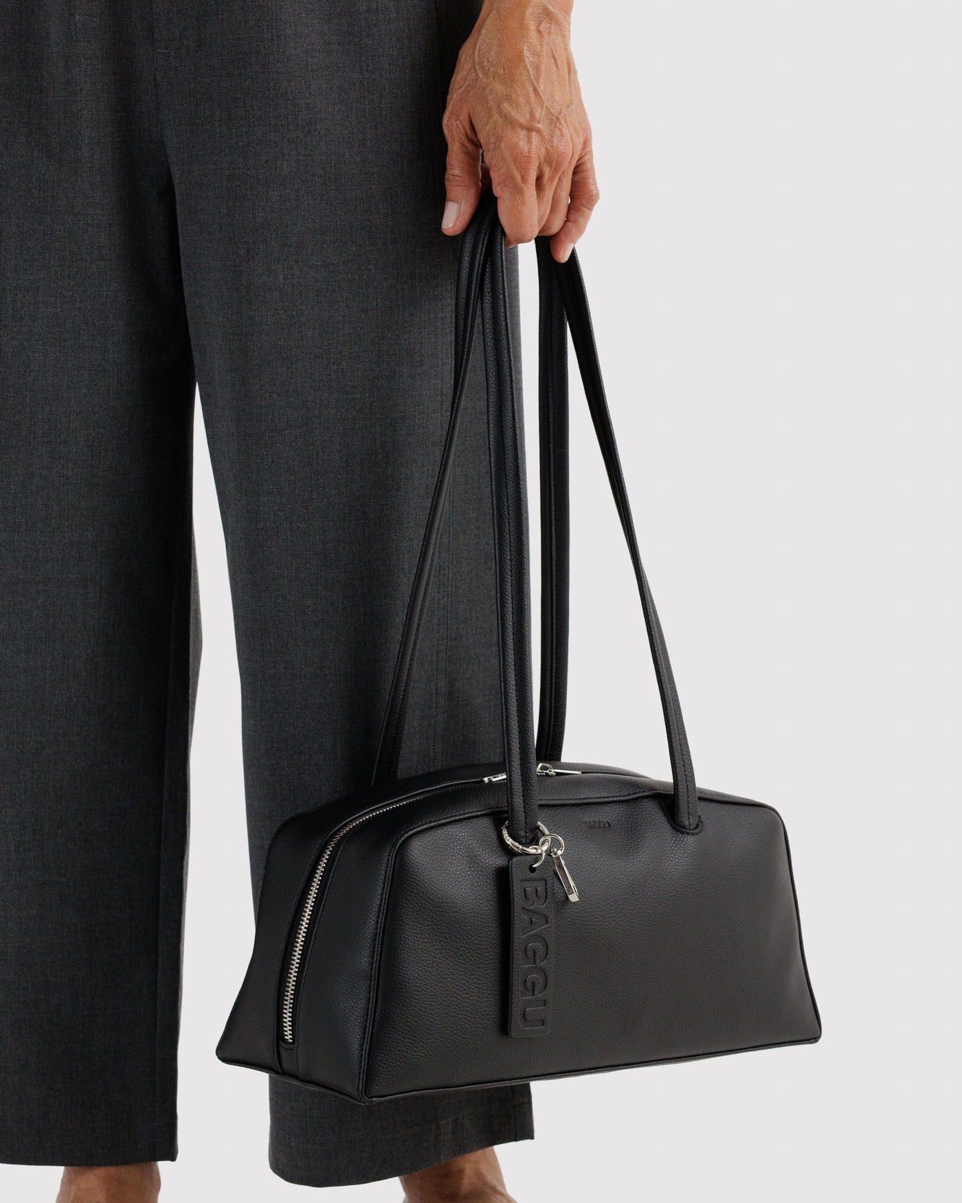 Recycled Leather Bowler Bag - Durable Essential
