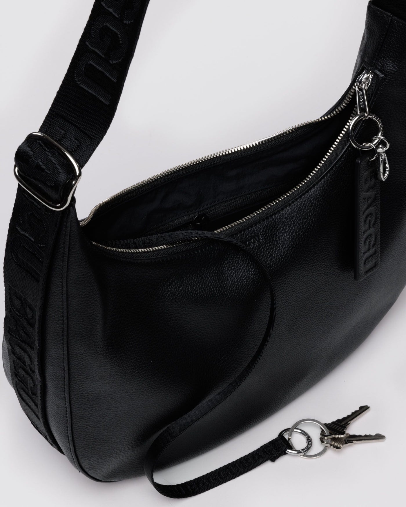 Medium Recycled Leather Crescent Bag - Premium Refresh