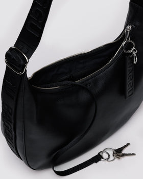 Medium Recycled Leather Crescent Bag - Premium Refresh