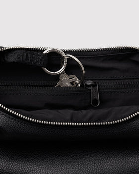 Small Recycled Leather Flat Crescent - Travel Chill