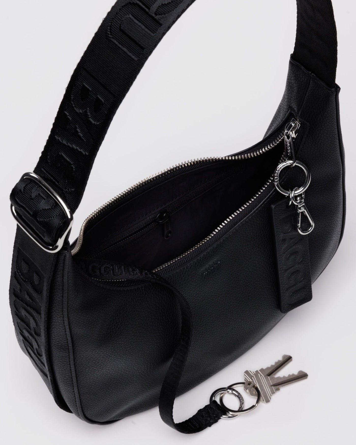 Small Recycled Leather Crescent Bag - Trail Go-To