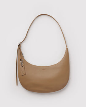 Medium Recycled Leather Flat Crescent - Modern Refresh